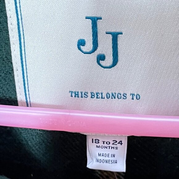 Janie and Jack Green Plaid Riding Cape- 18-24 Months. New with Tags - Picture 4 of 4